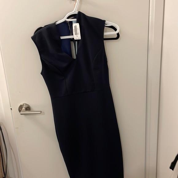 Pencil dress, navy, great for work professionals - Picture 1 of 5